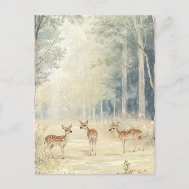 Woodland Creatures Postcard (Front)