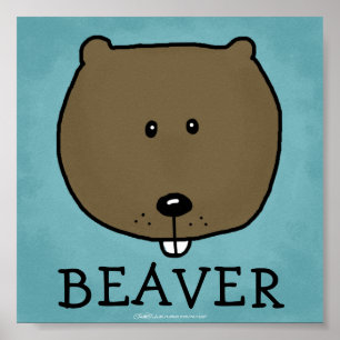 Woodland Critters-Best Forest Friends-Beaver Poster