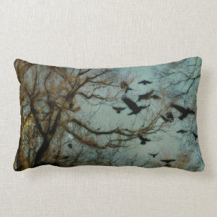 Woodland Crows Lumbar Pillow