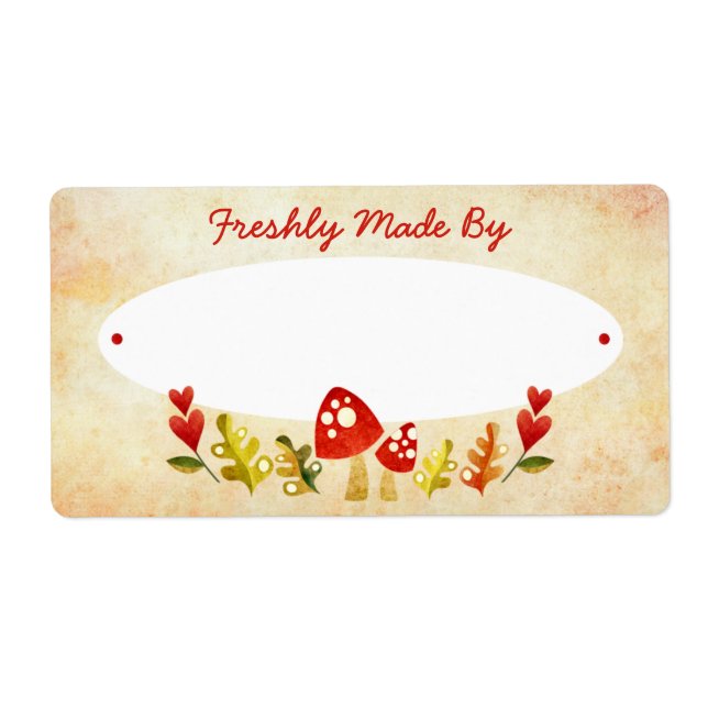 Woodland Custom Kitchen Labels (Front)