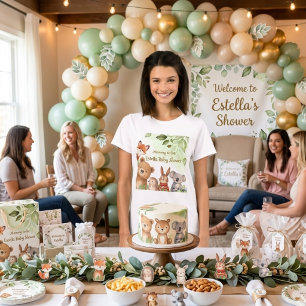 Woodland Cute Animals Watercor Mommy To Be T-Shirt