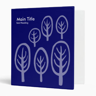 Woodland - Dark Blue Binder