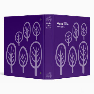 Woodland - Dark Purple Binder