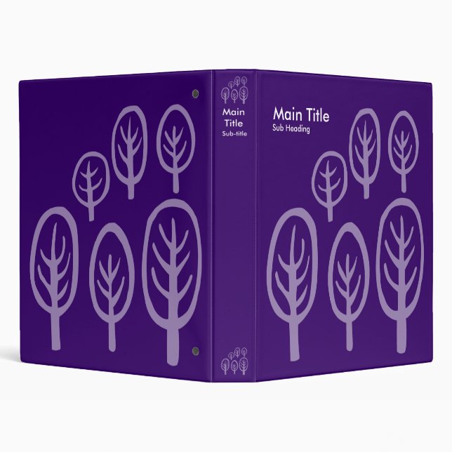 Woodland - Dark Purple Binder (Background)