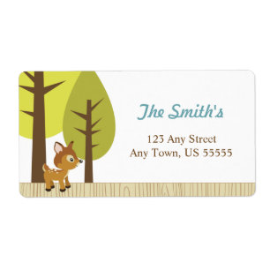 Woodland Deer Address Labels