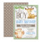 Woodland Deer and Owl Boy Baby Shower Invitation