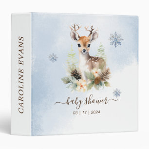 Woodland Deer Animal Baby Shower Photo Album Binder