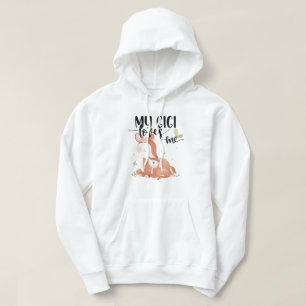 Woodland Deer Doe and Baby Fawn My Gigi Loves Me Hoodie