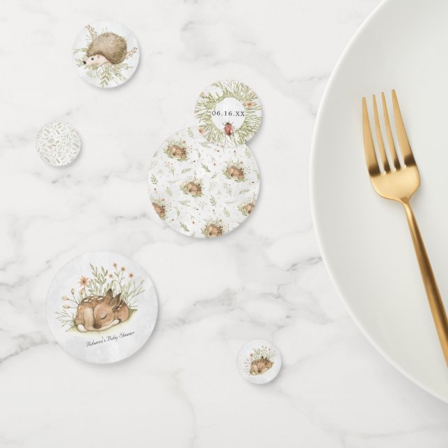 Woodland Deer | Forest Animal Party Confetti (Group)