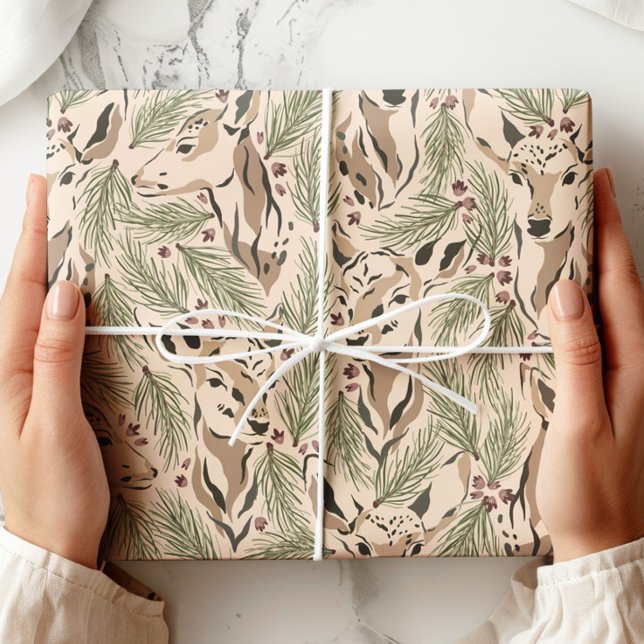 Woodland Deer Forest Wrapping Paper (Creator Uploaded)