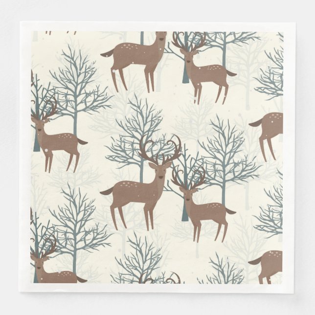 Woodland Deer Napkin (Front)
