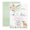 Woodland deer pink gold greenery girl baby shower