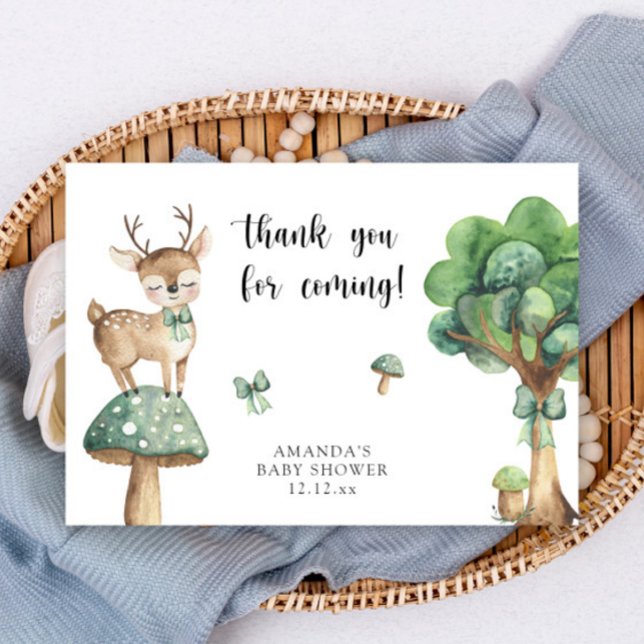 Woodland Deer - thank you Card (Creator Uploaded)
