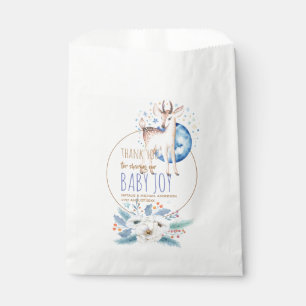 Woodland Deer Twinkle Star Thank You Baby Shower Favour Bag