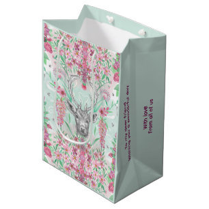Woodland Deer Wild Rabbit and Bees Medium Gift Bag