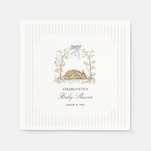 Woodland Dreams Fawn Cottage Baby Shower Napkin