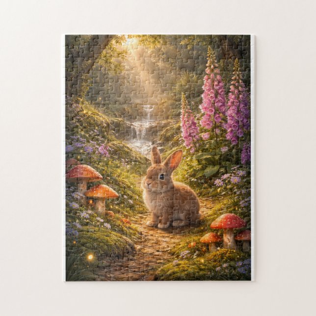 Woodland Easter Bunny Jigsaw Puzzle (Vertical)