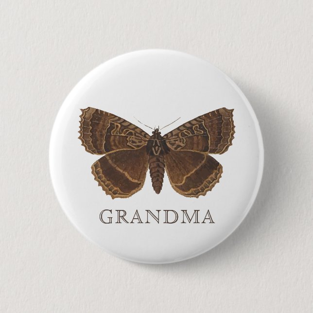 Woodland Elegant Butterfly Baby Shower 2 Inch Round Button (Front)