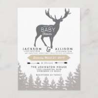 Woodland Escape Baby Shower Invite