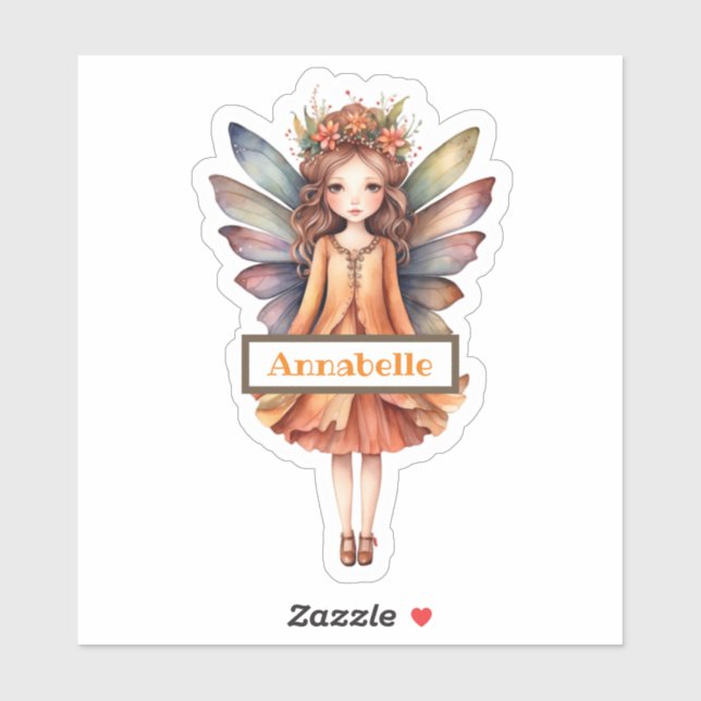 Woodland Fairy Elements Custom-Cut Vinyl Sticker (Sheet)