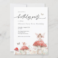 Woodland Fairy Mushroom Birthday