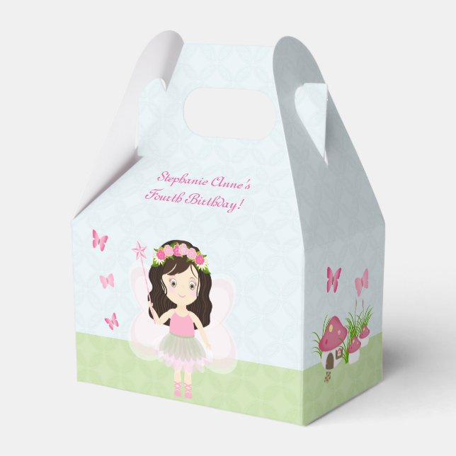 Woodland Fairy Princess Favor Box (Front Side)