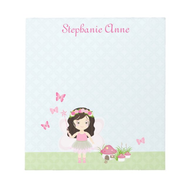 Woodland Fairy Princess Notepad (Front)
