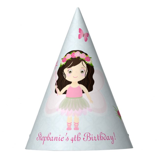Woodland Fairy Princess Party Hat (Front)
