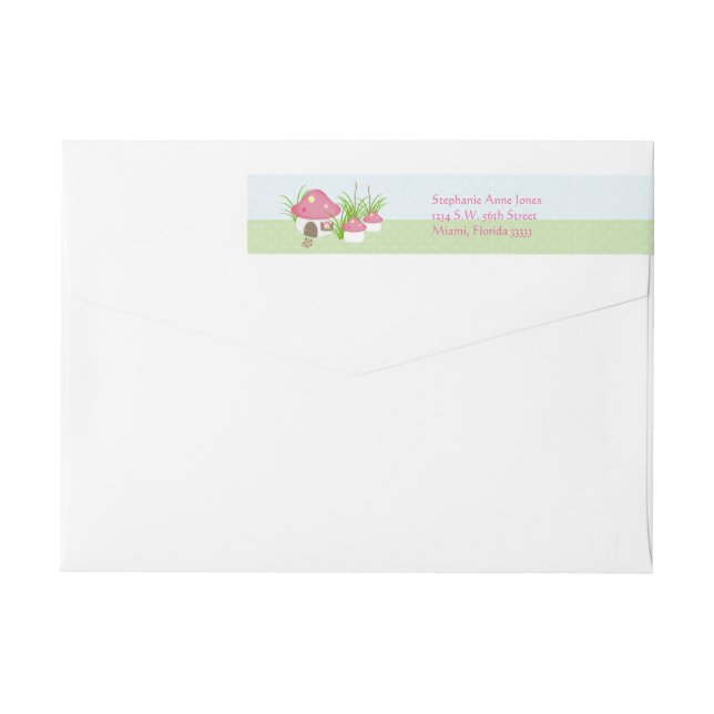 Woodland Fairy Princess Wrap Around Label (Back)