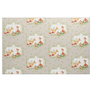 Woodland Fairytale Creatures Baby Neutral Nursery Fabric