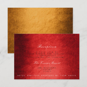 Woodland Fall Autumn Vip Wedding Reception Invitation