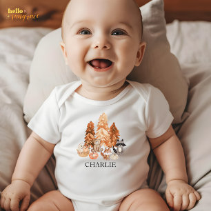 Woodland Fall Boho Baby Bodysuit