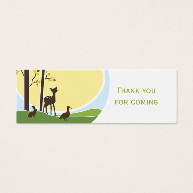 Woodland Favour Tag (Front)