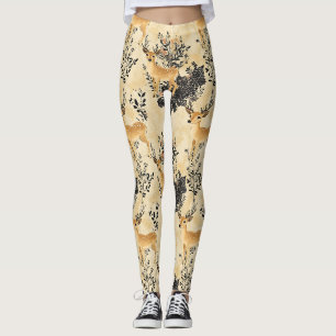 Woodland Fawn Nursery Pattern Leggings