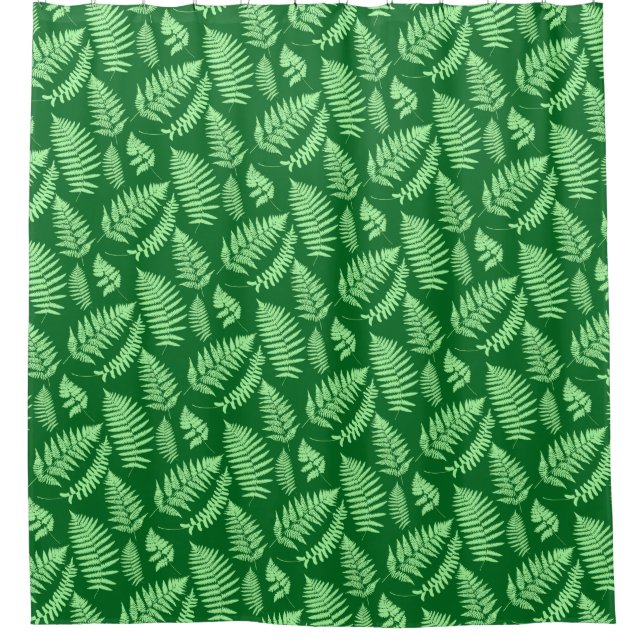 Woodland Fern Pattern, Light and Dark Green (Front)