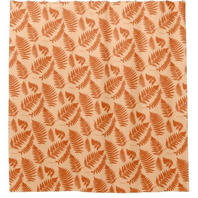 Woodland Fern Pattern, Pastel Orange (Front)