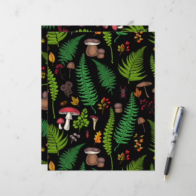 Woodland flora and fauna (Front/Back In Situ)