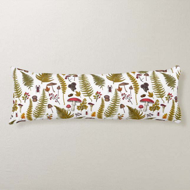 Woodland flora and fauna 2 body pillow (Front)