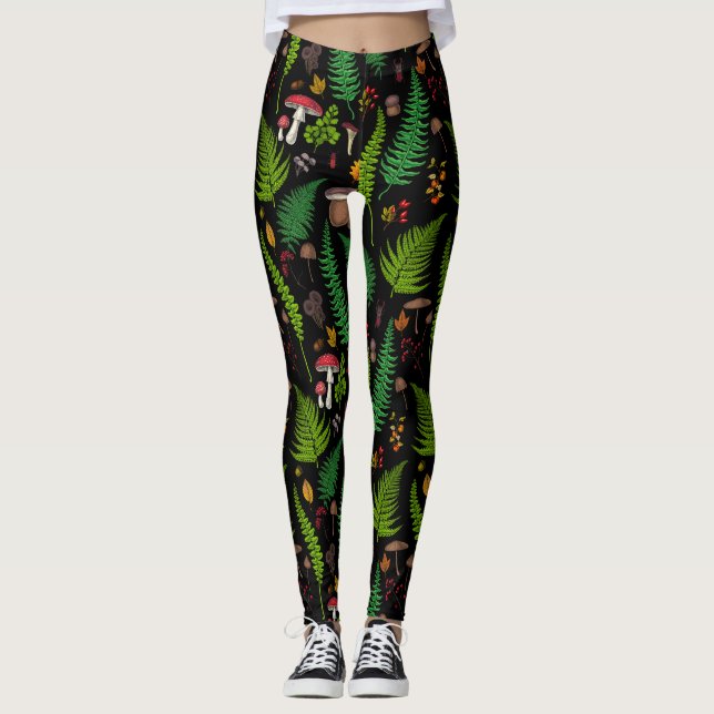 Woodland flora and fauna leggings (Front)