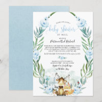 Woodland Floral Greenery Baby Shower By Mail