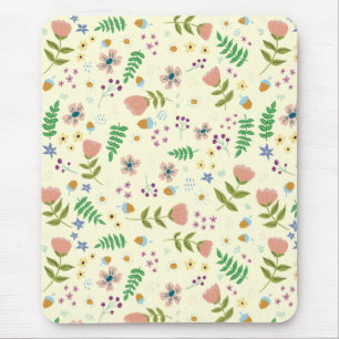 Woodland Floral Mousepad