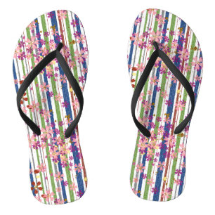 Woodland Flowers Flip Flops