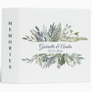 Woodland Foliage Wedding Photo Binder