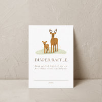 Woodland Forest Animals Diaper Raffle
