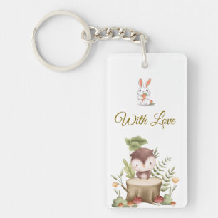 Woodland Forest Animals Keychain