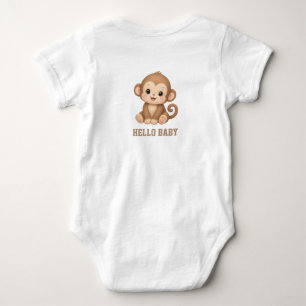 Woodland Forest Animals Picnic Sweet Moments Baby Bodysuit