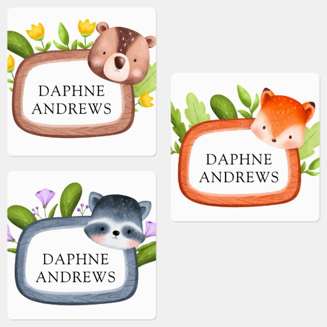 Woodland Forest Animals School Daycare (Group)