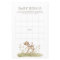 Woodland Forest Baby Shower Deer Baby Bingo Game