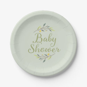 Woodland Forest Baby Shower Plates