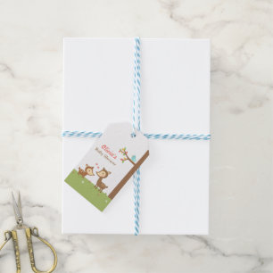 Woodland Forest Deer Baby Shower Party Labels